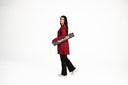 Light weight top - Burgundy